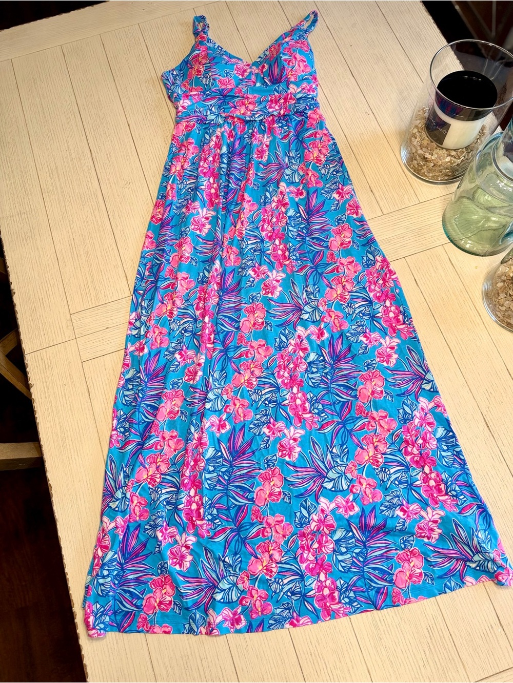 Lilly Pulitzer Blake maxi dress - cumulus blue orchid oasis | NWOT - size 4